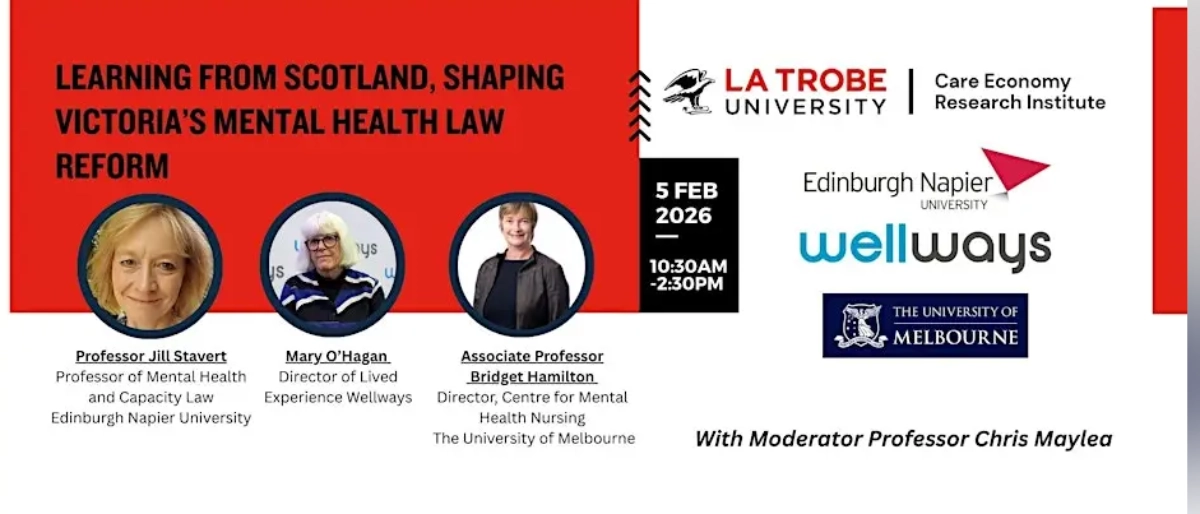 Learning from Scotland: shaping Victoria’s mental health law reform
